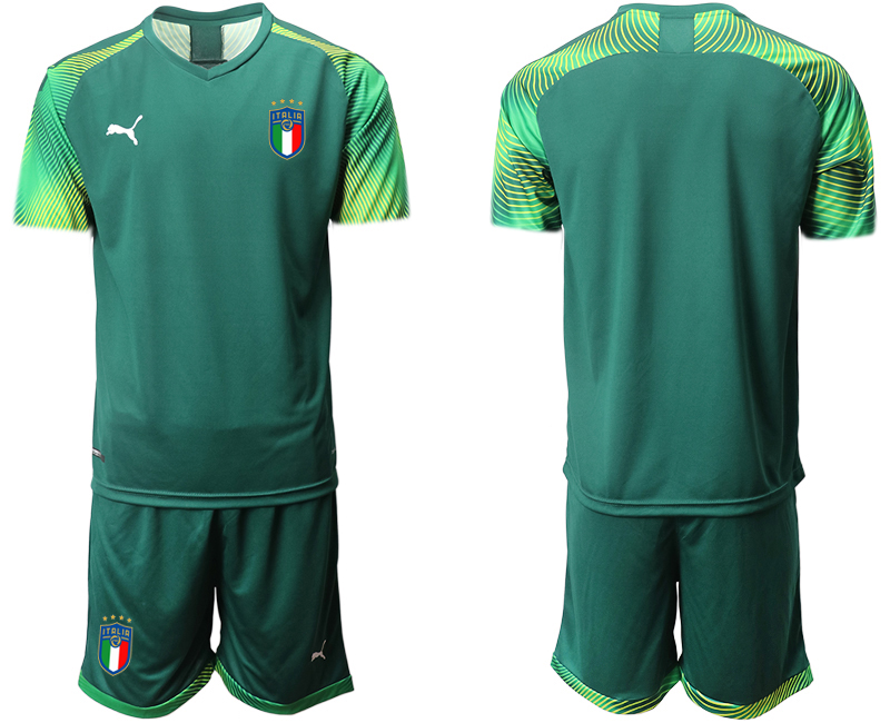 2020-21 Italy Dark green goalkeeper soccer jerseys