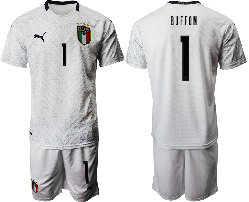 2020-21 Italy away 1# BUFFON soccer jerseys