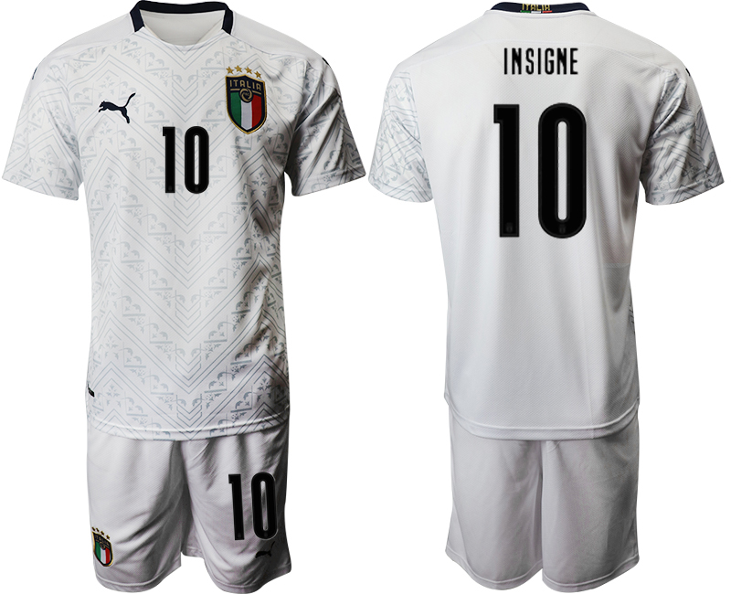 2020-21 Italy away 10# INSIGNE soccer jerseys