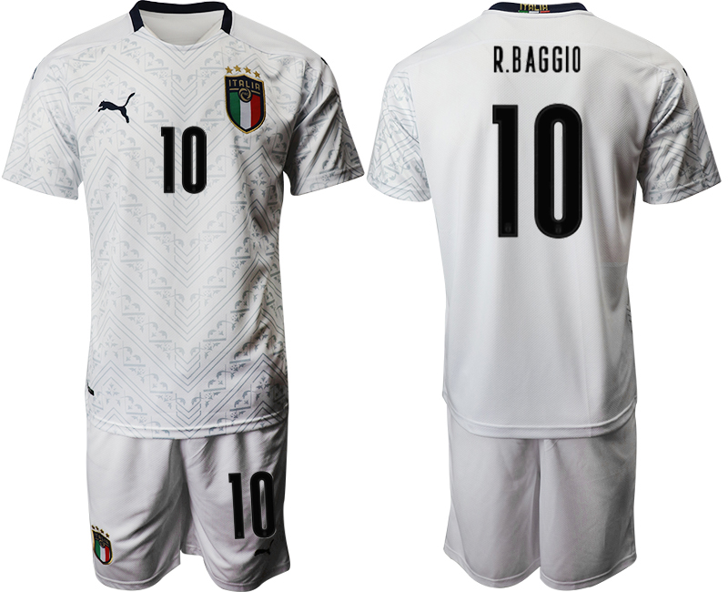 2020-21 Italy away 10# R.BAGGIO soccer jerseys