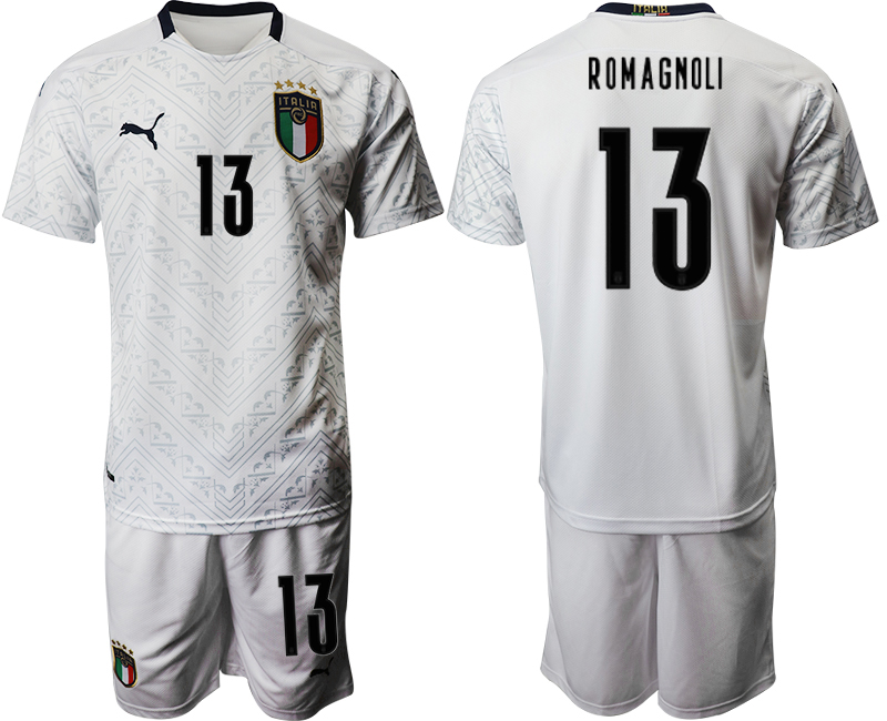 2020-21 Italy away 13# ROMAGNOLI soccer jerseys