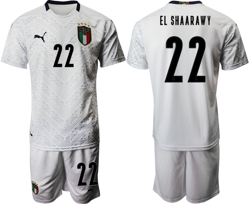 2020-21 Italy away 22# EL SHAARAWY soccer jerseys