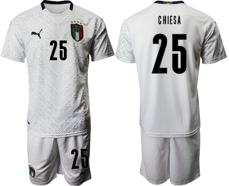 2020-21 Italy away 25# CHIESA soccer jerseys