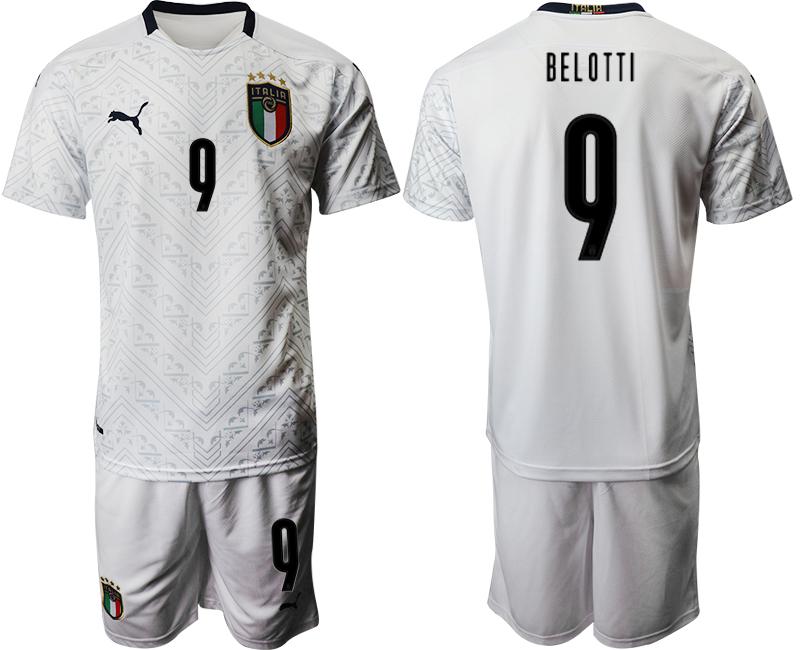 2020-21 Italy away 9# BELOTTI soccer jerseys