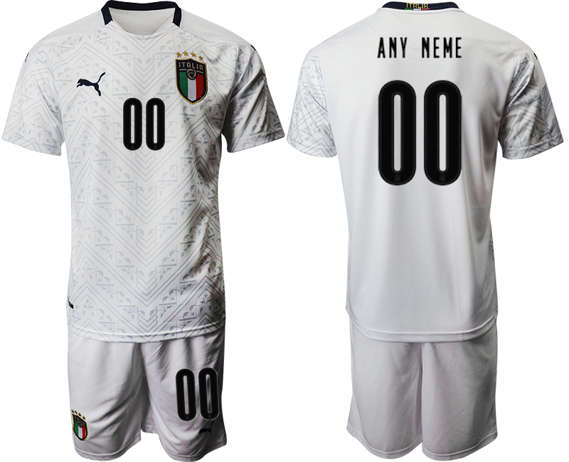 2020-21 Italy away any name custom soccer jerseys