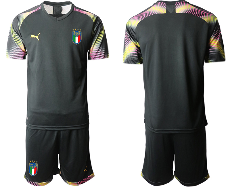 2020-21 Italy black goalkeeper soccer jerseys