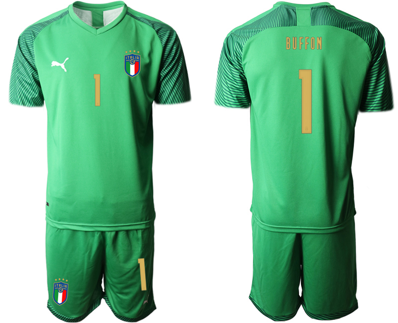 2020-21 Italy green goalkeeper 1# BUFFON soccer jerseys