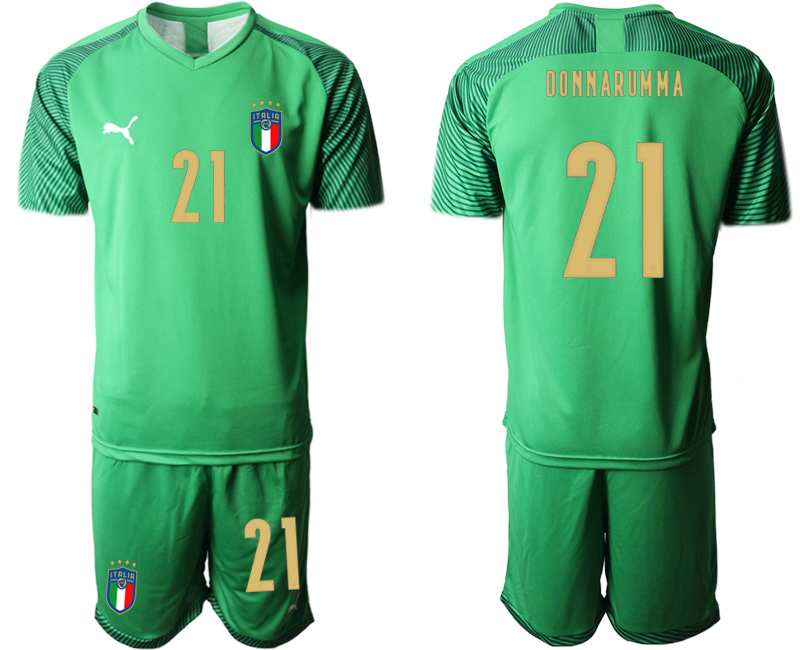 2020-21 Italy green goalkeeper 21# DONNARUMMA soccer jerseys