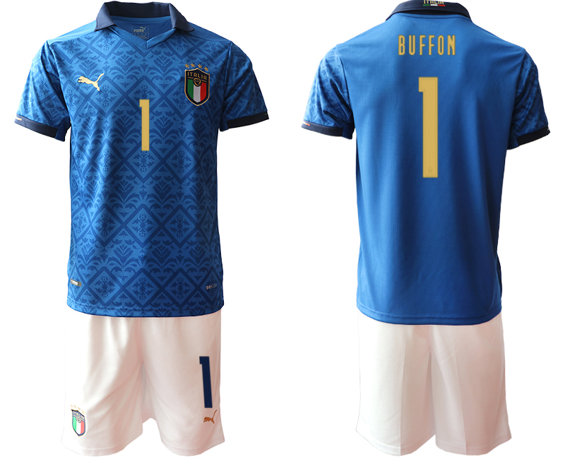 2020-21 Italy home 1# BUFFON soccer jerseys