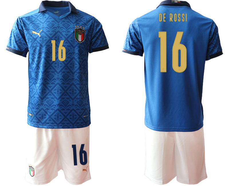 2020-21 Italy home 16# DE ROSSI soccer jerseys