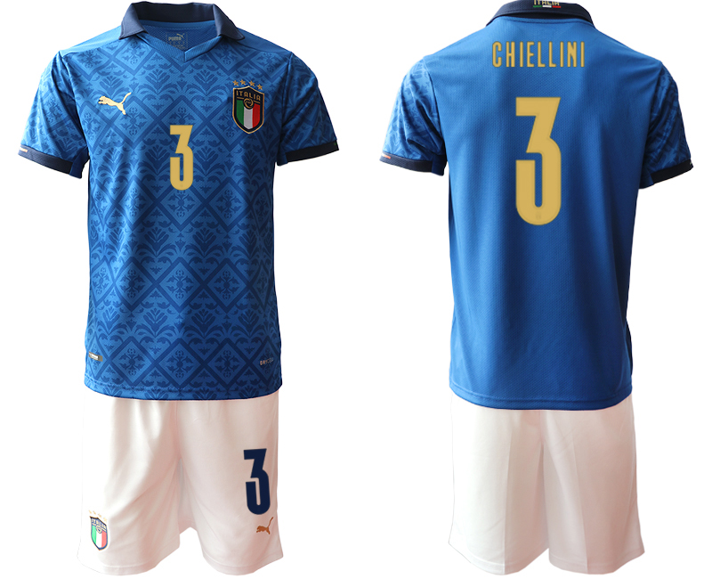 2020-21 Italy home 3# CHIELLINI soccer jerseys