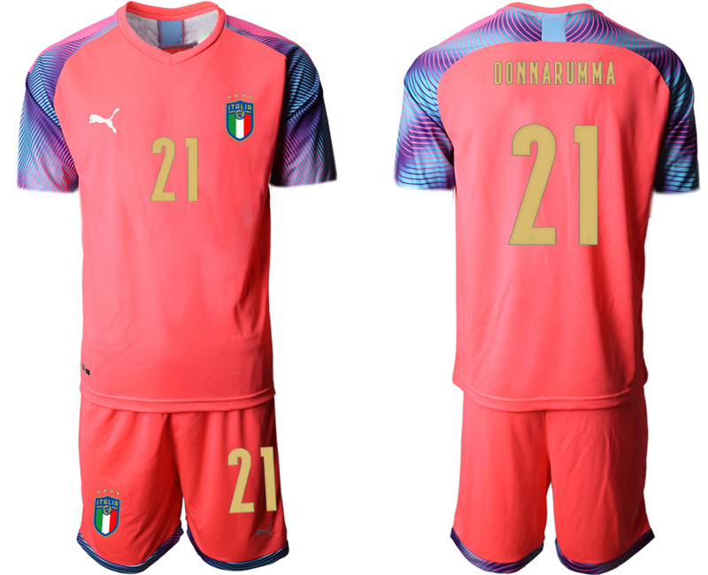 2020-21 Italy pink goalkeeper 21# DONNARUMMA soccer jerseys