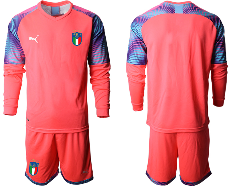 2020-21 Italy pink goalkeeper long sleeve soccer jerseys