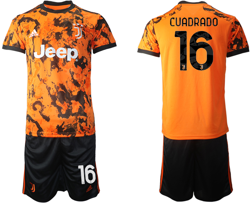 2020-21 Juventus  away 16# CUADRADO soccer jerseys