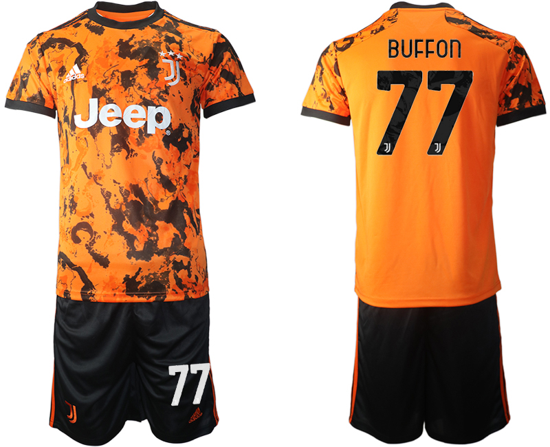 2020-21 Juventus  away 77# BUFFON soccer jerseys