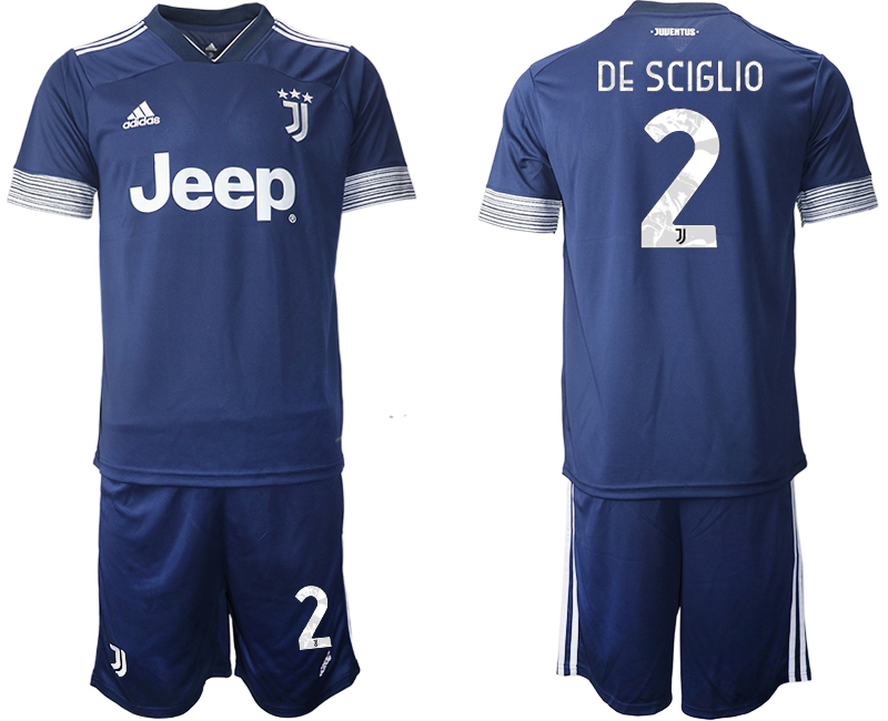 2020-21 Juventus 2 DE SCIGLIO Away Soccer Jersey