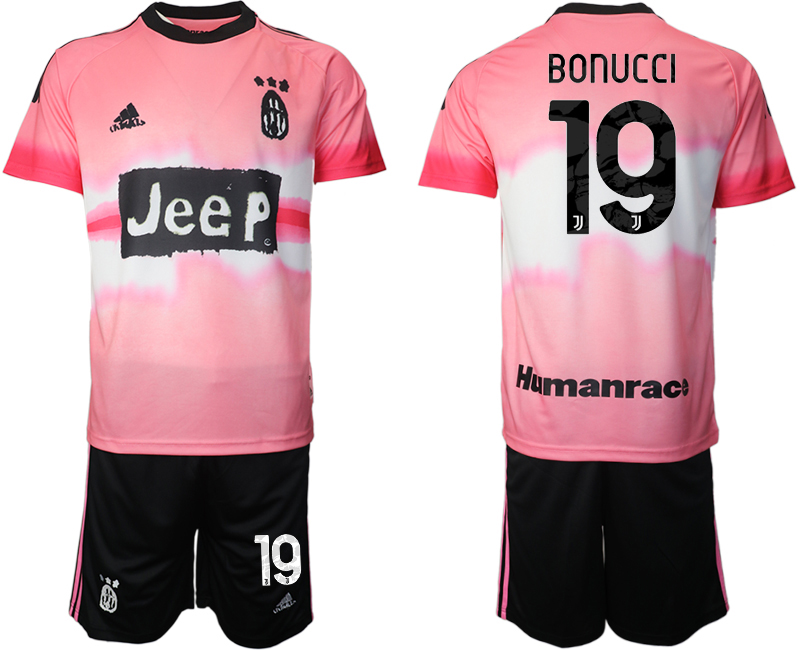 2020-21 Juventus adidas × Human Race 19# BONUCCI soccer jerseys