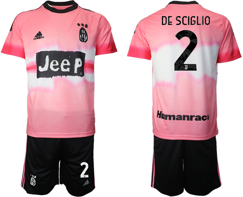 2020-21 Juventus adidas × Human Race 2# DE SCIGLIO soccer jerseys