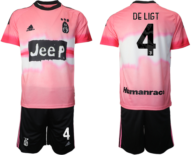 2020-21 Juventus adidas × Human Race 4# DE LIGT soccer jerseys