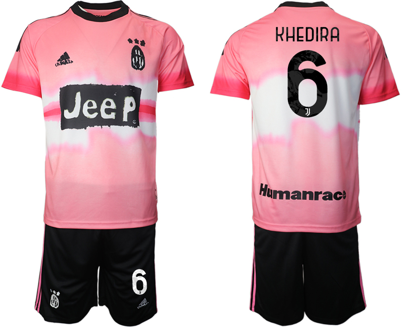 2020-21 Juventus adidas × Human Race 6# KHEDIRA soccer jerseys