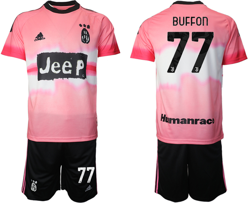 2020-21 Juventus adidas × Human Race 77# BUFFON soccer jerseys