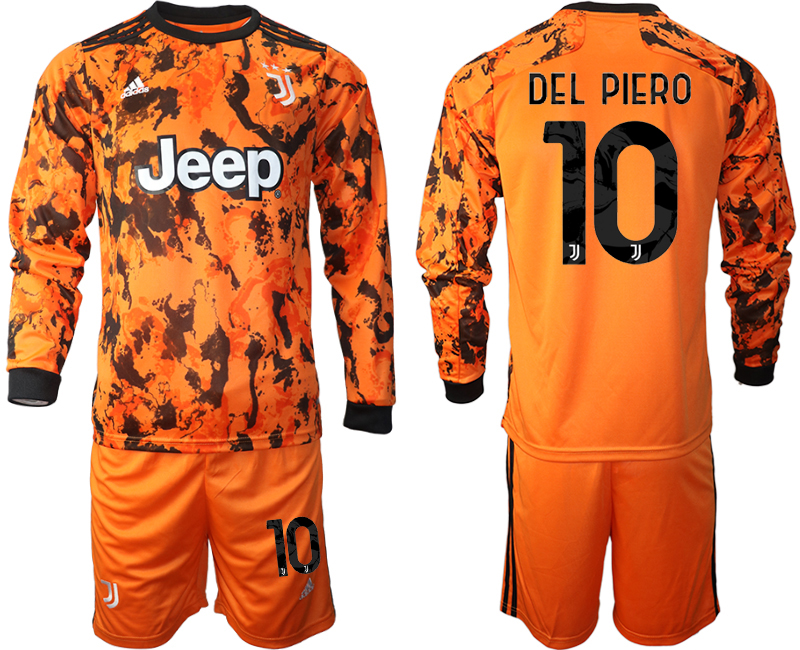 2020-21 Juventus away  10# DEL PLERO long sleeve soccer jerseys