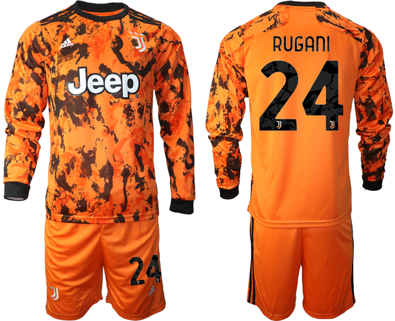 2020-21 Juventus away  24# RUGANI long sleeve soccer jerseys