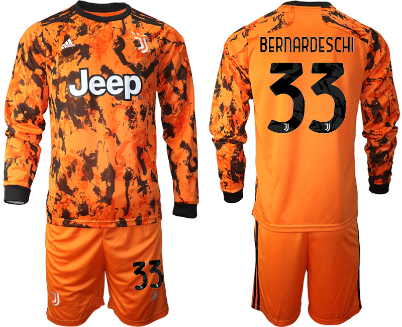 2020-21 Juventus away  33# BERNARDESCHI long sleeve soccer jerseys