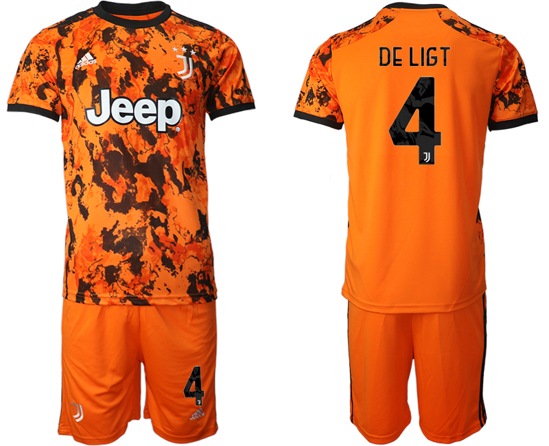 2020-21 Juventus away  4# DE LIGT soccer jerseys