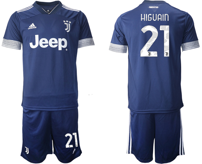 2020-21 Juventus away 21# HIGUAIN soccer jerseys