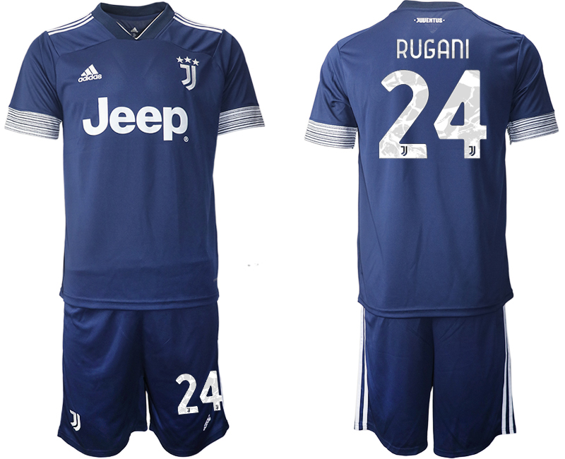 2020-21 Juventus away 24# RUGANI soccer jerseys