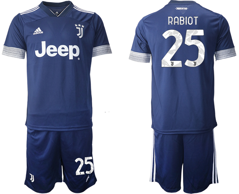 2020-21 Juventus away 25# RABIOT soccer jerseys