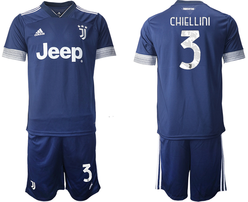 2020-21 Juventus away 3# CHIELLINI soccer jerseys