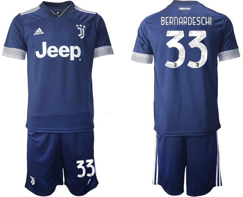 2020-21 Juventus away 33# BERNARDESCHI soccer jerseys