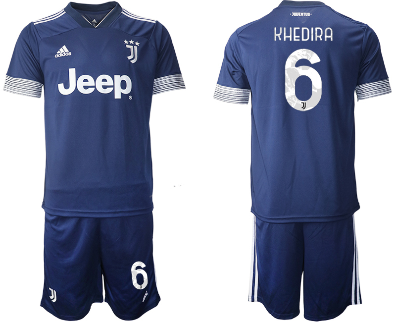 2020-21 Juventus away 6# KHEDIRA soccer jerseys