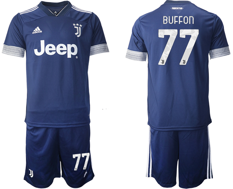 2020-21 Juventus away 77# BUFFON soccer jerseys