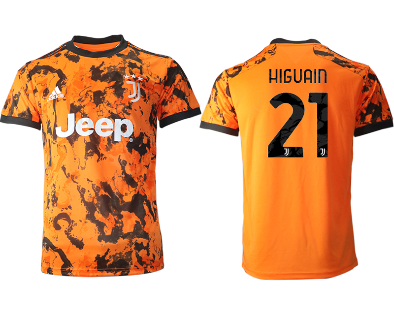 2020-21 Juventus away aaa version 21# HIGUAIN soccer jerseys