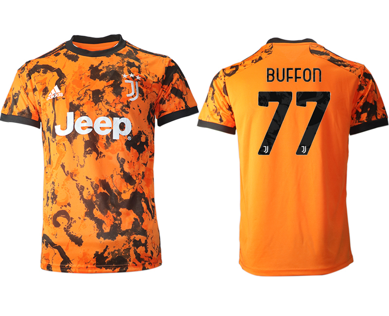 2020-21 Juventus away aaa version 77# BUFFON soccer jerseys