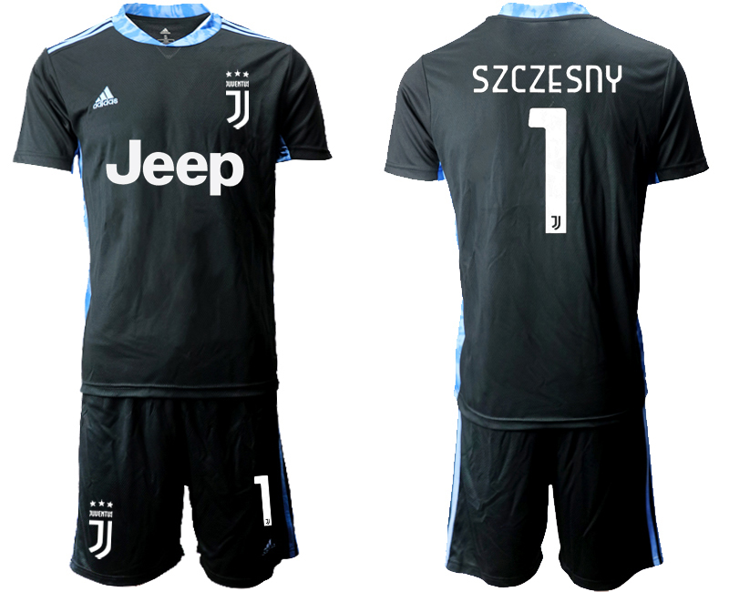 2020-21 Juventus black goalkeeper 1# SZCZESNY soccer jerseys