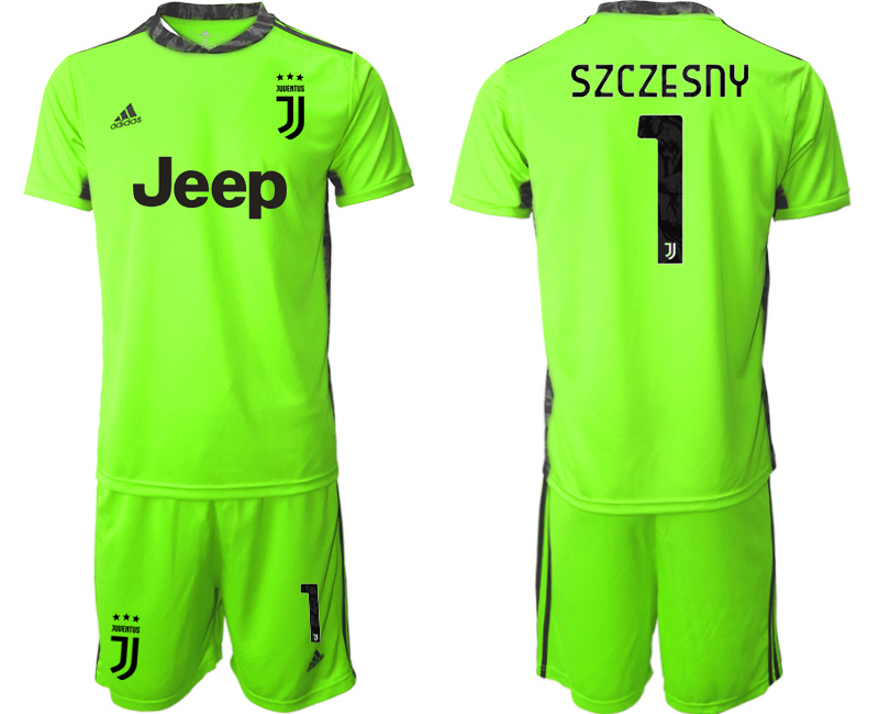 2020-21 Juventus fluorescent green goalkeeper 1# SZCZESNY soccer jerseys