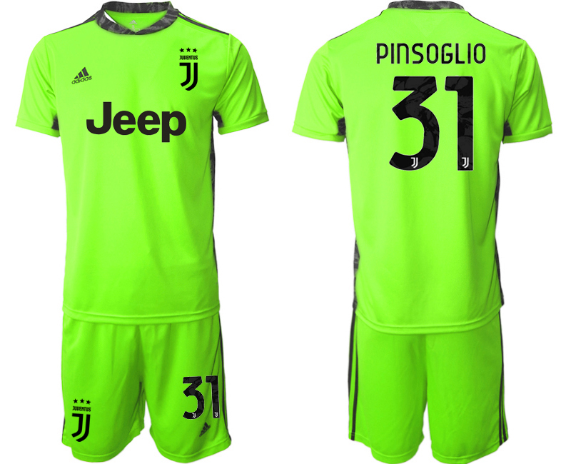 2020-21 Juventus fluorescent green goalkeeper 31# PINSOGLIO soccer jerseys