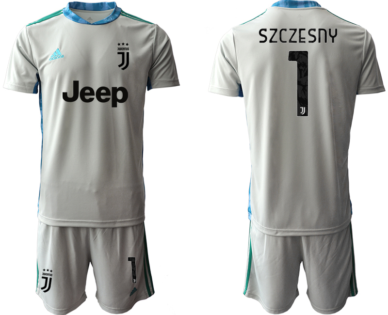 2020-21 Juventus gray goalkeeper 1# SZCZESNY soccer jerseys