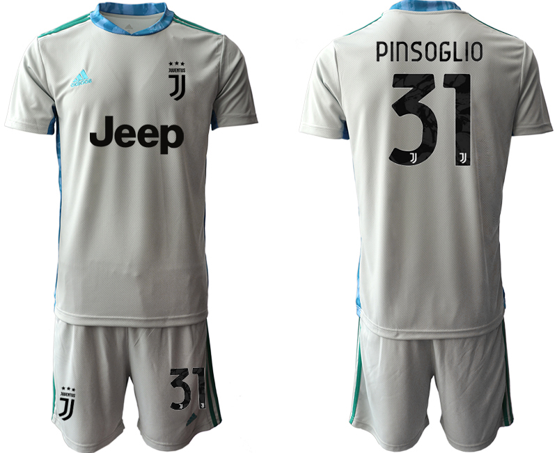 2020-21 Juventus gray goalkeeper 31# PINSOGLIO soccer jerseys