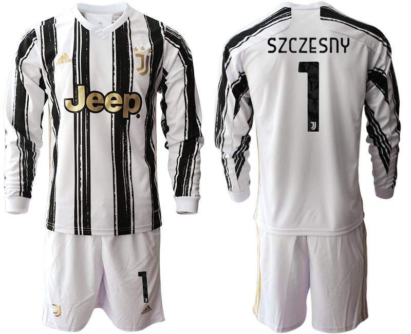 2020-21 Juventus home 1# SZCZESNY long sleeve soccer jerseys