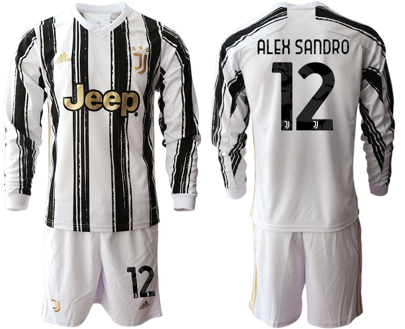 2020-21 Juventus home 12# ALEX SANDRO long sleeve soccer jerseys