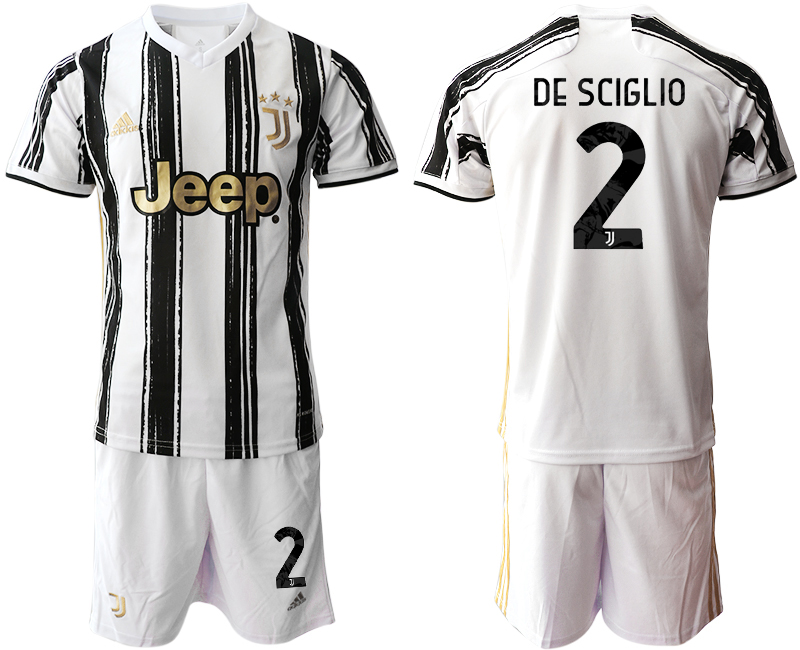 2020-21 Juventus home 2# DE SCIGLIO soccer jerseys