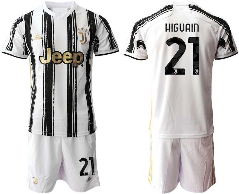 2020-21 Juventus home 21# HIGUAIN soccer jerseys