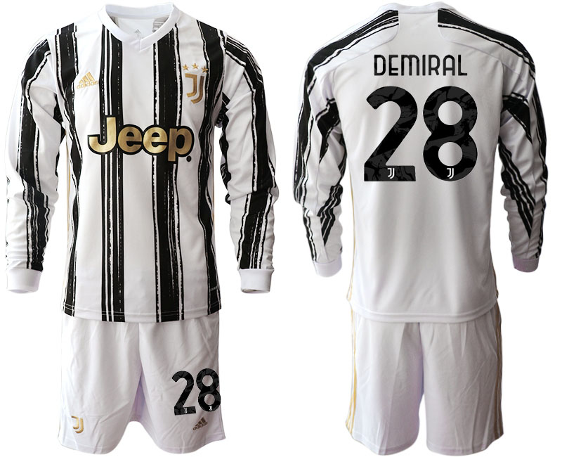 2020-21 Juventus home 28# DEMIRAL long sleeve soccer jerseys