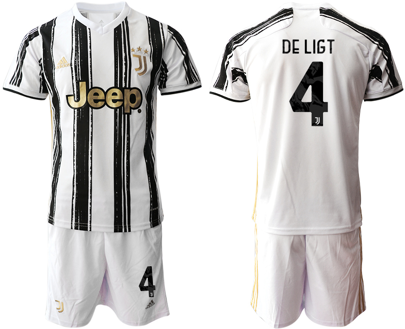 2020-21 Juventus home 4# DE LIGT soccer jerseys