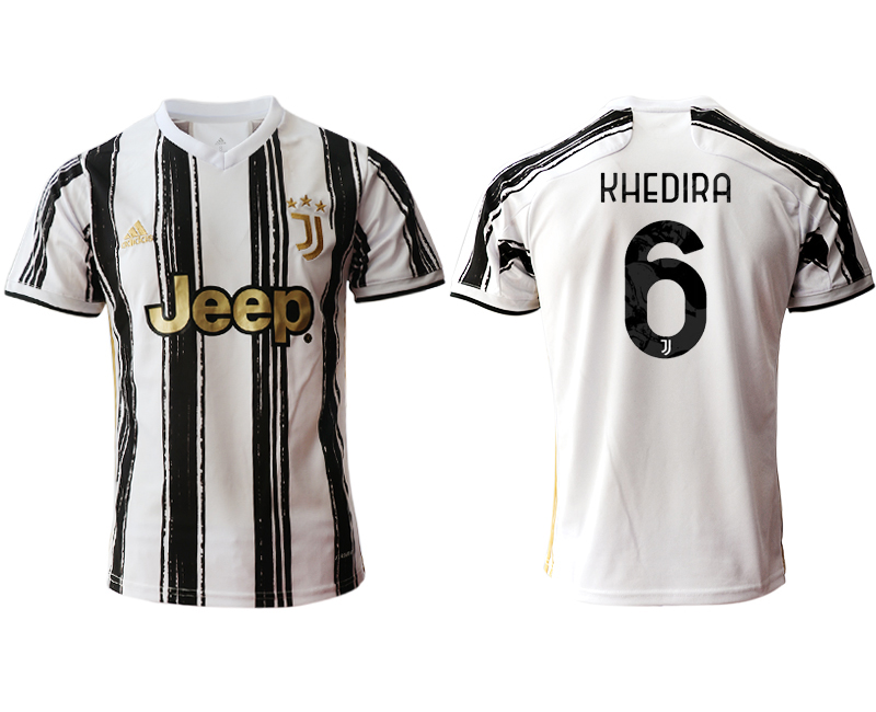 2020-21 Juventus home aaa version 6# KHEDIRA soccer jerseys